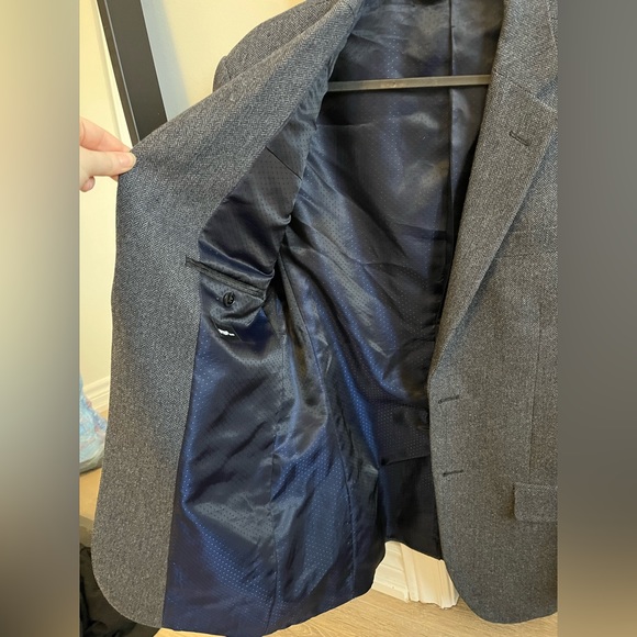 Grey blazer with shoulder pads - Picture 4 of 5